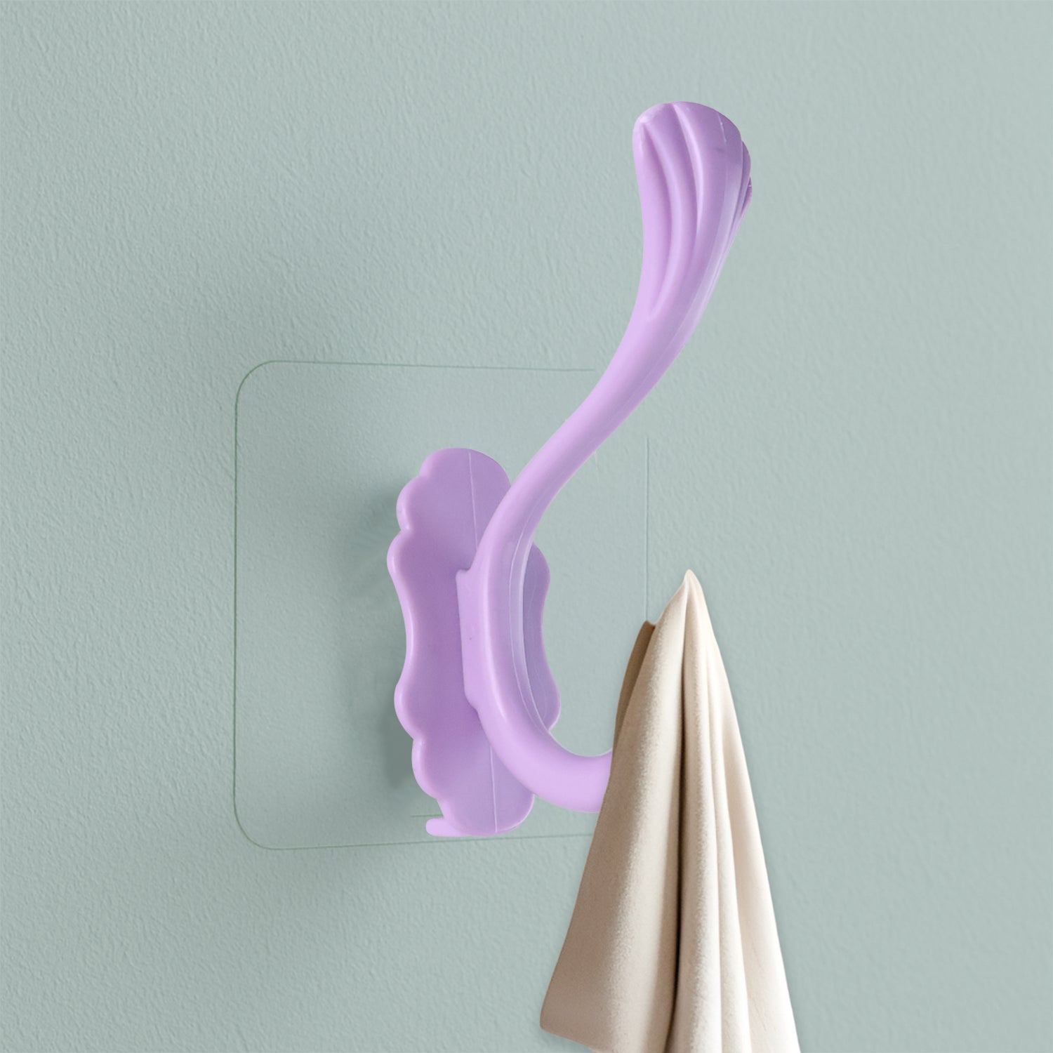 Self-Adhesive Heavy Duty Decorative Wall Hook (1 Pc) Self-Adhesive Heavy Duty Decorative Wall Hook (1 Pc)